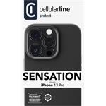 Cellularline Sensation ochranný silikónový kryt pre Apple iPhone 13 Pro, čierny
