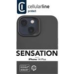 Cellularline Sensation ochranný silikónový kryt pre Apple iPhone 14 Plus, čierny