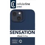 Cellularline Sensation ochranný silikónový kryt pre Apple iPhone 14 Plus, modrý