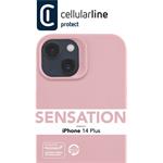 Cellularline Sensation ochranný silikónový kryt pre Apple iPhone 14 Plus, ružový