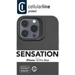 Cellularline Sensation ochranný silikónový kryt pre Apple iPhone 14 PRO MAX, čierny