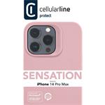 Cellularline Sensation ochranný silikónový kryt pre Apple iPhone 14 Pro Max, ružový