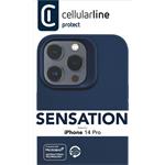 Cellularline Sensation ochranný silikónový kryt pre Apple iPhone 14 PRO, modrý