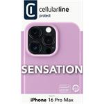 Cellularline Sensation ochranný silikónový kryt pre Apple iPhone 16 Pro Max, ružový