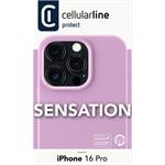 Cellularline Sensation ochranný silikónový kryt pre Apple iPhone 16 Pro, ružový