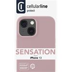 Cellularline Sensation ochranný silikónovým kryt pre Apple iPhone 13, staroružový