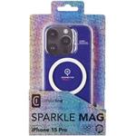 Cellularline Sparkle Mag trblietavý kryt s podporou Magsafe pre Apple iPhone 15 Pro, číry