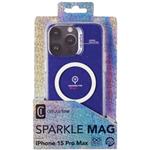 Cellularline Sparkle Mag trblietavý kryt s podporou Magsafe pre Apple iPhone 15 Pro Max, číry