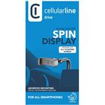 Cellularline Spin Display, univerzálny držiak k upevneniu na displej automobilu, čierny