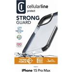 Cellularline Tetra Force Shock-Twist ultra ochranné puzdro pre Apple iPhone 15 Pro Max, 2 stupne ochrany, transparentné