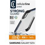 Cellularline Tetra Force Strong Guard Ultra ochranné puzdro pre Samsung Galaxy S23+, priesvitné