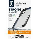 Cellularline Tetra Force Strong Guard Ultra ochranné puzdro pre Samsung Galaxy S23 Ultra, priesvitné