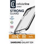 Cellularline Tetra Force Strong Guard Ultra ochranné puzdro pre Samsung Galaxy S24, transparentné