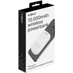 CELLY Bezdrôtová PowerBank 10000 mAh, 10 W, kompatibilná s MagSafe, USB-C, biela