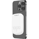 CELLY Bezdrôtová PowerBank 10000 mAh, 10 W, kompatibilná s MagSafe, USB-C, biela