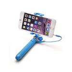 CELLY Mini selfie stick, spúšť cez 3.5mm jack, svetlo modrá