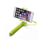 CELLY Mini selfie stick, spúšť cez 3.5mm jack, zelená