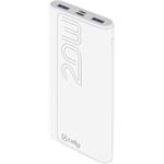 CELLY PowerBank 10000 mAh 20 W, Power Delivery, USB-C/USB-A, biela