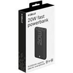 CELLY PowerBank 10000 mAh 20 W, Power Delivery, USB-C/USB-A, čierna
