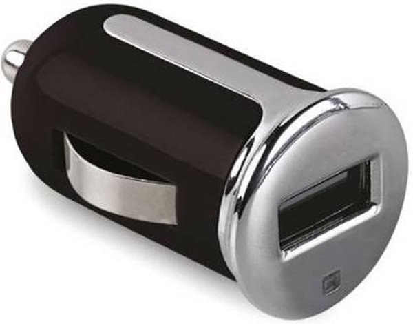 CELLY TURBO autonabíjačka s USB výstupom, 2,4 A, čierna, blister