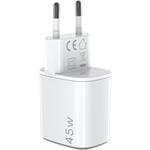CELLY USB-C 45W vysokorýchlostná nabíjačka, GaN, biela