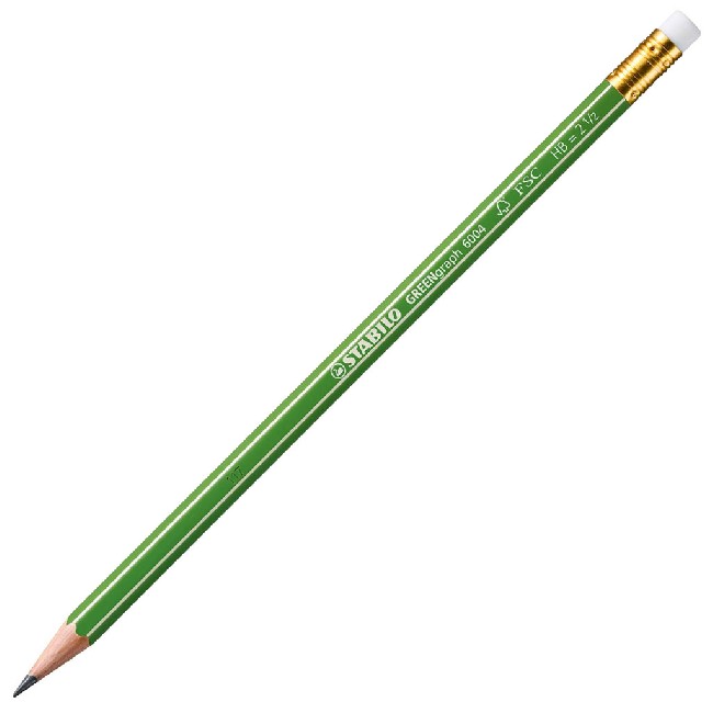 Ceruzka STABILO GREENgraph s gumou HB 12 ks