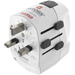 cestovný adaptér Pro Light AC 30PD, 3-pól, globálny, USB-A/USB-C 30W