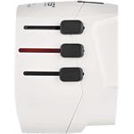 Cestovný univerzálny adaptér do zahraničia (USA, Ázia, Afrika), 1×USB-C, 1×USB-A