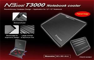 Chladiaca podložka NBcool T3000 Heatpipe Notebook Cooler pod notebook