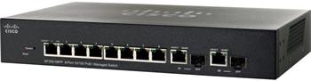 Cisco SF302-08PP, 8x10/100 PoE+ + 2x SFP Switch