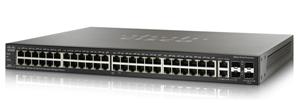 Cisco SF500-48P, 48x10/100, PoE, Stack + 4xG ports
