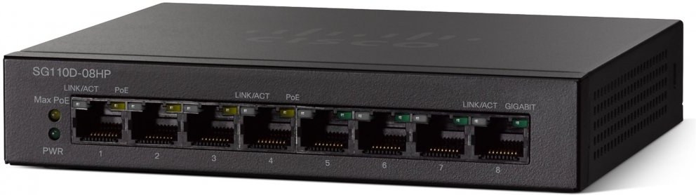 Cisco SG110D-08HP-EU 8-Port Gigabit Desktop Switch