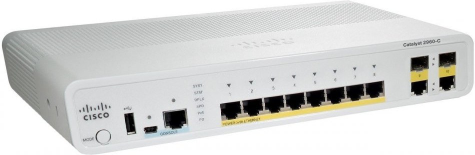 Cisco WS-C2960C-8TC-S, 8xFE