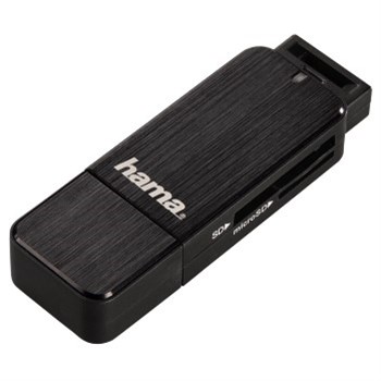 Čítačka kariet HAMA USB 3.0 SD/microSD čierna