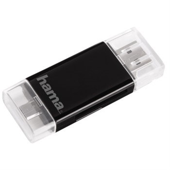 Čítačka kariet USB 2.0 SD/mSD Card pre smartfóny, tablety, čierna