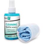 Clean IT čistiaci roztok na obrazovky s utierkou, 200ml