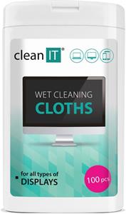 Clean IT MINI, vlhčené čistiace utierky, 100 ks