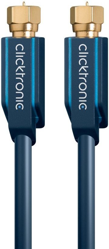 ClickTronic HQ satelitný anténny kábel F-konektor M/M, 1,0m