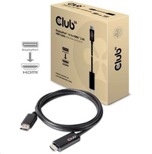 Club3D Kabel aktivní DisplayPort 1.4 na HDMI 2.0b (M/M), 2m