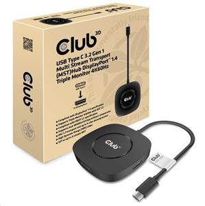 Club3D Video hub MST (Multi Stream Transport) USB-C 3.2 na 3x DisplayPort 1.4
