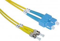 CNS Optický duplex Patch kábel 9/125, SC/ST, 1m