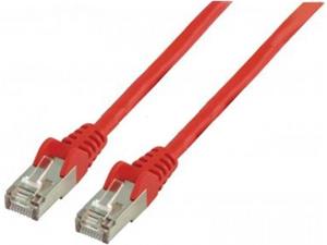 CNS patch kábel RJ45, cat. 5e, FTP, 0,5m, červený