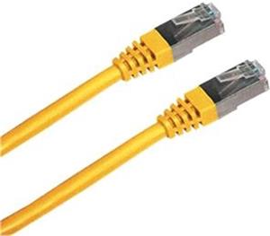 CNS patch kábel RJ45, cat. 5e, FTP, 3,0m, žltý
