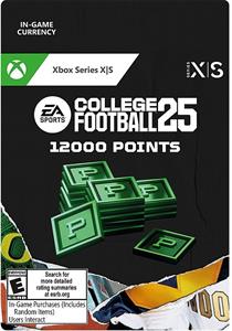 College Football 25, 12000 points, pre Xbox