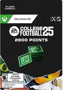 College Football 25, 2800 points, pre Xbox