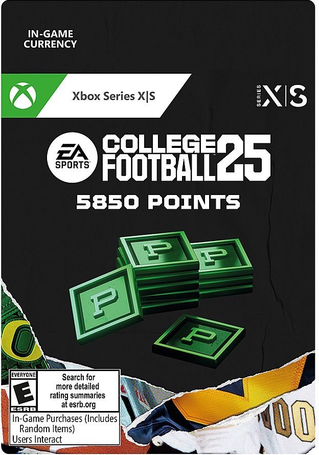 College Football 25, 5850 points, pre Xbox