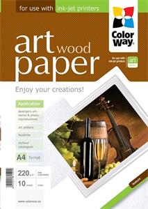 ColorWay A4 ART Wood, 220g/m2, matný, 10ks