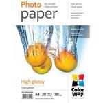 ColorWay A4 Fotopapier, 180g/m2, lesklý, 20ks