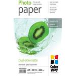 ColorWay A4 fotopapier, obojstranný, 220g/m2, matný, 20ks