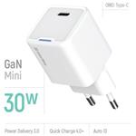 ColorWay AC nabíjačka GaN Mini 30W PD Port PPS USB-C, biela